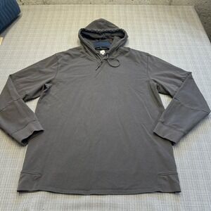 Swet Tailor Mens XXL Charcoal Gray Cotton Spandex Long Sleeve Hoodie Pullover